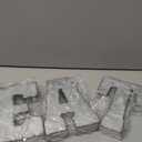 Zoreal Galvanized EAT Sign Rustic Metal Letters Free Standing Decorative Sign Wall Decor