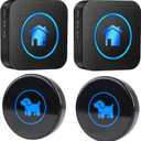 Dog Door Bell 2026 Enhanced Touch, Wireless Doggie Doorbell for Potty Training to Go Outside, IP65 Waterproof, 1000ft Range, 55 Melodies, 5 Modes & Adjustable Volume, 2 Receivers+2Buttons