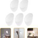 Uonlytech Horseshoe Lampshade Replacement 5-Pack Plastic Lamp Shade Covers for Floor Lamps Desk Lamps 5.35X4.33X1.37 Inches Durable Light Accessory for Living Room Bedroom Office (13.6x11x3.5cm)