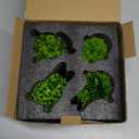 MAKHOT 4PCS Cute Artificial Mini Succulent Plants with Creative Human Shaped Pots, Small Fake Plants for Shelf Desk Tabletop Office Home Decoration(Black)