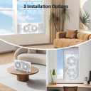 shinic 9" Twin Smart Window Fans with Exhaust and Intake, WiFi App Remote Control, 3 Speeds 3 Functions, Adjustable Width, Dual Window Fan Vertical for Bathroom Kitchen, Large