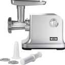 Weston Electric Meat Grinder & Sausage Stuffer, #12 750 Watt, 1 HP Motor, Grinds 4 lbs Per Minute, Includes Stainless Steel Grinding Plates, Die-Cast Aluminum (33-1301-W) (Silver)