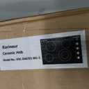 Karinear 30 Inch Electric Cooktop 4 Burners, Knob Control Ceramic Cooktop