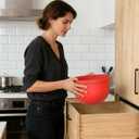 6 QT Silicone Bowl Liners for KitchenAid Mixers (3-Piece Set) - Adjustable Fermentation Hole Lid