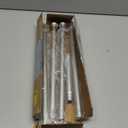 Amazon Basics Easy Install Shower Curtain Tension Rod, Adjustable Length, 42-73 inches, Nickel