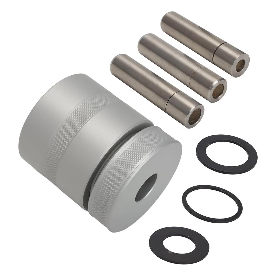 Self-Centering Coin Ring Punch Kit & Die Set (3/8" 7/16" 1/2") | Professional Punch Set for Ring Making, Jewelry Tools, Metal Gaskets & Leather | 3-Piece Hole Punch & Die Tool Set