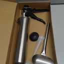Mortar Pointing Grouting Gun,Cement Caulking Gun Mortar Grouting Tool,Stainless Steel Hand Caulk Gun 2 Nozzles Cement Spray Applicator Tool
