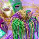 Mega-L 126Pcs Necklaces Accessories for Mardi Gras Beads Purple Green Gold 31.5" Holiday Carnival Beads Bulk for Mardi Gras Parade Throws Pirate Wedding Birthday Party Decor Supplies Favors