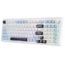 E-YOOSO Wireless Mechanical Keyboard, Creamy Sound, Bluetooth/2.4GHz/USB-C Hot Swappable Custom Gaming Keyboard, Pre-lubed Linear Switches, RGB Backlit, Knob Control for PC/Tablet/PS/Xbox