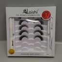 Wispy False Eyelashes Kit With Bond, Seal and Tweezer, 7 Pairs Natural Look Fake Cat Eye Lashes Strips Thin Band Extensions Waterproof Easy Eyelashes for Beginners RQ45