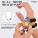 CMC Thumb Brace for Arthritis Pain Relief - Thumb Splint with sleeve for Osteoarthritis & Basal Joint Support - Adjustable & Lightweight Stabilizer for Men & Women (S, Right Hand)