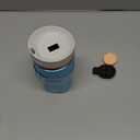 Owala SmoothSip Slider Insulated Stainless Steel Coffee Tumbler, Reusable Iced Coffee Cup, Hot Coffee Travel Mug, BPA Free 12 oz, Grey/Blue (Beachy Breeze)