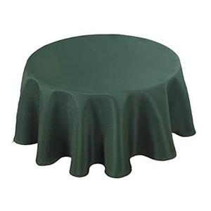 Biscaynebay Textured Fabric Tablecloths, Water Resistant Spill Proof Tablecloths for Dining, Kitchen, Wedding and Parties, Hunter Green 70 Inches Round