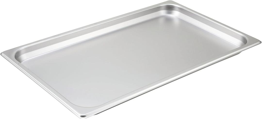 Winco SPF1 1-1/4-Inch Pan, Full,Stainless Steel,Medium, 1.2" Deep