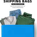 POLYSELLS 50 pcs 24x24 Inches Blue Poly Mailers Shipping Envelopes, Strong Adhesive Sealing, Waterproof, and Tear-resistant Postal Mailing Bags for Clothing, Books, and Accessories