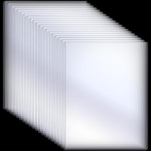 Sherr 20 Pcs 18 x 24 Inches Rigid Print Protectors Clear Hard Plastic Sheet Protectors Poster Sleeves for Protect Store and Display Photographs, Prints and Documents
