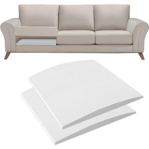 Couch Cushion Support for Sagging Seat - 20" x 20" High-Density Curved Foam Sofa Cushion Support Board, Couch Supporter for Under The Cushions, White Set of 2