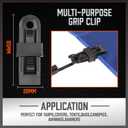 HORUSDY 31-Piece Premium Bungee Cords Assortment Jar, Includes 10,18,24,32,40 Bungee Cords, 6 Zip Ties, 8Canopy/Tarp Ball Ties and Crocodile Mouth Tarp Clips