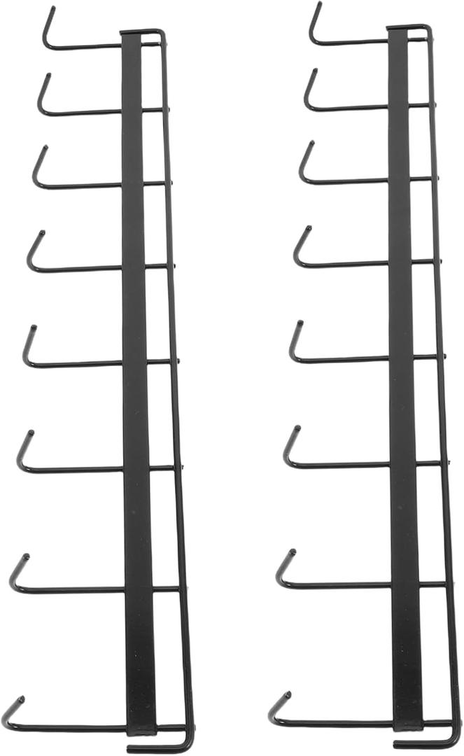 2pcs Wall-Mounted Kitchen Tool Holder Multi-Functional Storage Rack Utensil Rack Hooks for Kitchen Bathroom