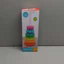 Spinning Stacking Toys, Educational Toddler Toy Stacking Rings Baby Toys, Montessori Toy for Girls and Boys, Spin Gears Christmas Birthday Gift for 1-3 Year Old