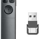Presentation Clicker Wireless Presenter Remote Clicker, Clicker for Powerpoint Presentations,2-in-1 USB A/USB C Powerpoint Clicker for Google Slide Advancer & Volume Control, Presenter Remote for Mac