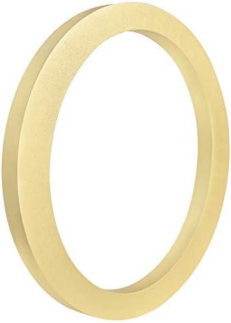 HASWARE Floating House Number 4 inch Stylish Door Numbers Alphabet Plaque Street Home Address Numerals (Small 0, Golden)