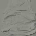 OQQ Women's 1 Piece Tank Tops Crew Neck Sleeveless Basic Stretch Casusal Yoga White, Size M 