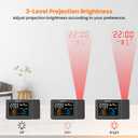 SMARTRO SC91 Projection Alarm Clock for Bedrooms with Weather Station, Wireless Indoor Outdoor Thermometer, Temperature Humidity Monitor Gauge Hygrometer