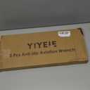 5-Piece Extra Long Box End Wrench Set, Metric 8mm-19mm, 6 Point Extended Bolt Extractor Wrench, CR-V Labor-Saving Aviation Spanner with EVA Foam