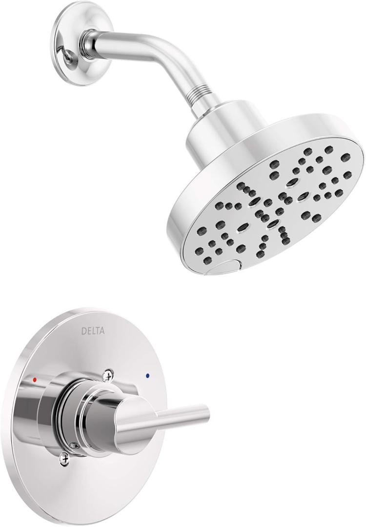 Delta Nicoli 14 Series H2Okinetic Shower Faucet Set, Chrome Shower Head and Handle Set, Valve Trim Kit, Chrome 142749 (Valve Included) Delta Nicoli 14 Series H2Okinetic Shower Faucet Set, Chrome Shower Head and Handle Set, Valve Trim Kit, Chrome 142749 (Valve Included)