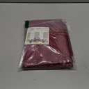 H.VERSAILTEX 2 Panels Christmas Blackout Curtain Valances for Kitchen Windows/Living Room/Bathroom Privacy Protection Rod Pocket Scalloped Window Valance Curtains, 52" W x 18" L, Burgundy