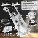 Dryer Heating Element Kit Replace for Whirlpool WED9200SQ1 WED9151YW0 WED9270XW1 WED9400SU0 WED9400SW0 WED9450WW1 WED9470WW2 WED9400SU1 WED9500TW0 WED9400SZ2 WED9500TC2