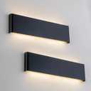 2 Pack 21.65in Modern LED Wall Sconces, Hardwired Up Down Lamp