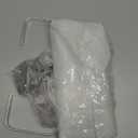 Bathroom Glass Shelf Tempered Glass Rectangular Extra Thick Aluminum Silver Sand Sprayed Wall Mounted 9.84 inches