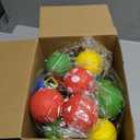 Janinka 24 Pcs Pastel Christmas Tree Ball Ornaments 2.4 Inch Macaron Color Rainbow Candy Balls Plastic Shatterproof Hanging Ornament for Xmas Tree New Year Holiday Birthday Candyland Party Home Decor