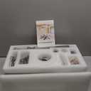 62 Inch Ceiling Fans with Lights, Large Low Profile Flush Mount Ceiling Fan with Remote Control, 8 Blades Double Sided, Reversible DC Motor, Silent Timing, Brown Indoor Outdoor Ceiling Fan