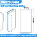 Upgraded ADX72930461 Refrigerator Door Gasket Compatible with LG Refrigerator Door Gasket LFX31945ST LFXS30796S LFXC24726S LFX25991ST Door Gasket Seal ADX72930414 ADX72930453 LG Fridge Door Seal Right