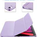 JETech Case for iPad mini (A17 Pro, 2024 Model, 7th Generation) / mini 6 (2021 Model, 6th Generation), Slim Stand Hard Back Shell Smart Cover with Auto Wake/Sleep (Purple)