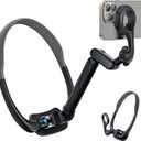 Magnetic Phone Neck Mount, Video Recording Holder, POV/Vlog Selfie, Hand Free Phone Neck Strap, Chest Stand
