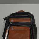 ALTOSY Genuine Leather Backpack Purse for Women Large Shoulder Bag With Laptop Compartment Multiple Pockets (S106 Black/Brown)