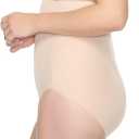 Naomi & Nicole Women's Plus-Size High-Waist Brief Shapewear | Women’s Tummy Control Underwear, Nude, 4X