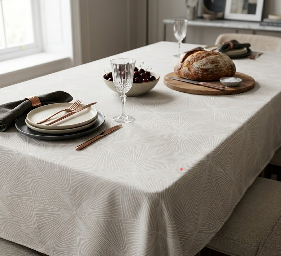 Cyberlight Clear Oval Table Cover Protector 84"x60" Oval Shape Plastic Transparent Cloth Vinyl Waterproof Tablecloth for 4~6 Seats Chairs Table Protect, 