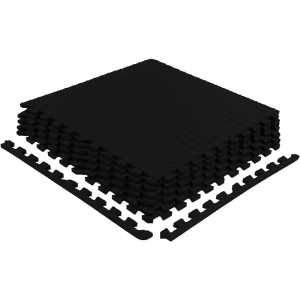GWT Puzzle Exercise Mat, EVA Foam Interlocking Floor Tiles for Home Gym, Workout Equipment, treadmill, Protective Flooring, Fit Tile 24 SQ FT (6 Pcs)