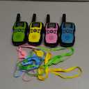 Wishouse Walkie Talkies for Kids 4 Pack,Family Walky Talky Adults Children Radio Long Range,Outdoor Camping Fun Toys Birthday Present Xmas Gifts for 4 5 6 7 8 Year Old Girls Boys No Battery No Charger (Pink Blue Green Yellow)