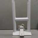 Vaunn Medical Adjustable Bathtub Safety Rail Shower Grab Bar Handle, Stainless Steel, White
