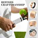 Smart Health Ring 2.0 for Women Men, Slim Scratch & Fingerprint Resistant Design, Efficient Chip Fitness Tracker, Monitors Heart, Blood Oxygen & Pressure, Sleep, Steps, Waterproof, Rose Gold 9