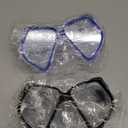 Weewooday 2 Pcs Adults Swimming Goggles with Nose Cover Antifog Clear Diving Mask Clear Wide View No Blurring Tempered Glass Swim Goggle for Adult Men Women Youth (Black, Blue)