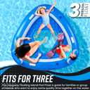 Vaygway Inflatable Floating Island Pool Float –Comfortable Relaxation Inflatable Floating Lake Pool Lounger Raft Water Float for River Beach Tanning Floating