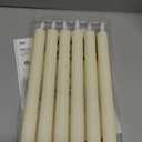 6PCS Flameless Taper Candles with 3D Flickering Flame Battery Operated Candles with 2 Remote with Button Cell Battery 10 Inch Ivory LED Candlesticks Window Candle for Christmas Home Decor