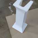 KOHLER K-2344-8-17 Memoirs Stately Rectangular Pedestal Bathroom Sink, 24 1/2", White